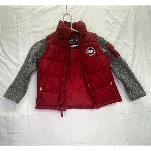 CB Sport boys youth vest-sweater jacket in size 7 pre-owned - Picture 1 of 11